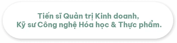TS. Nguyễn Vĩnh Luận: Tiến sĩ Quản trị Kinh doanh, Kỹ sư Công nghệ Hóa học Thực phẩm