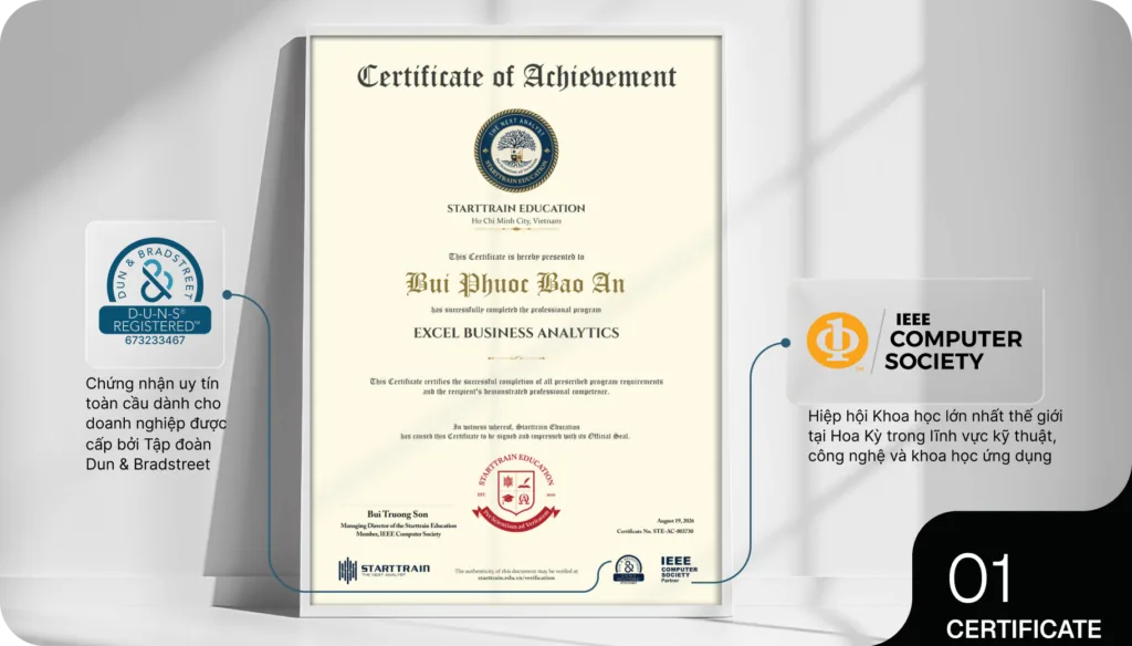 01 CERTIFICATE