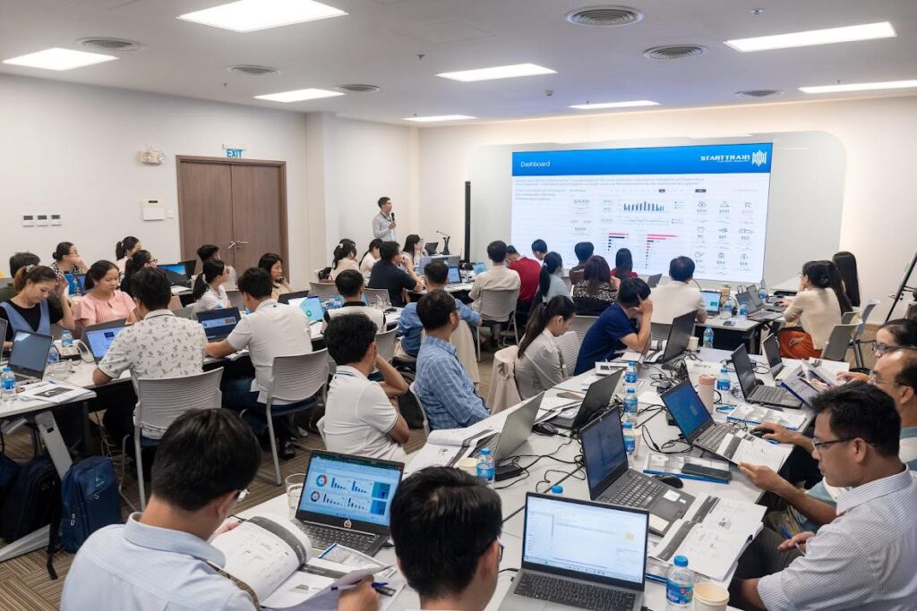 Starttrain đào tạo Excel tại  IMEXPHARM