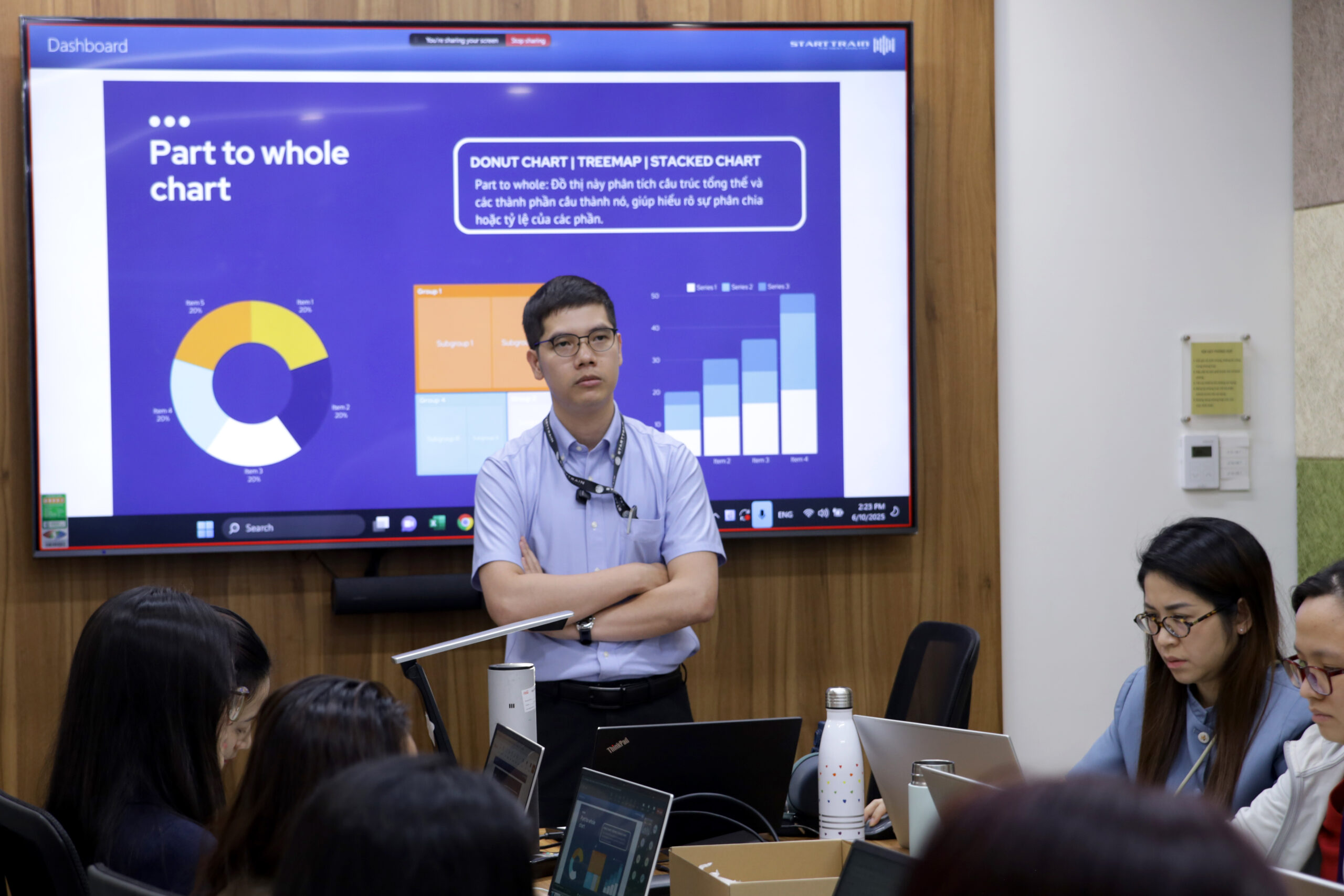 Starttrain đào tạo Excel cho doanh nghiệp Dược phẩm và TTBYT Hoàng Đức