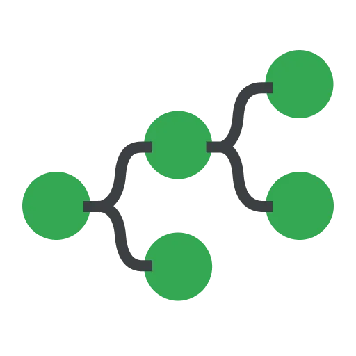 Decomposition tree icon