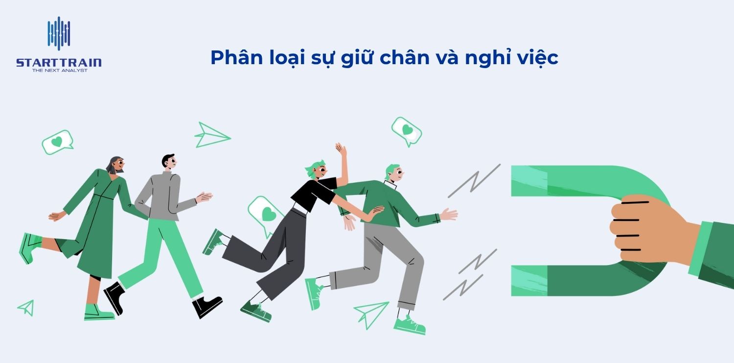 Phân loại sự giữ chân và nghỉ việc