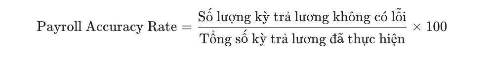 Payroll Accuracy Rate