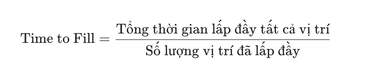 Time to Fill (Thời gian lấp đầy vị trí)