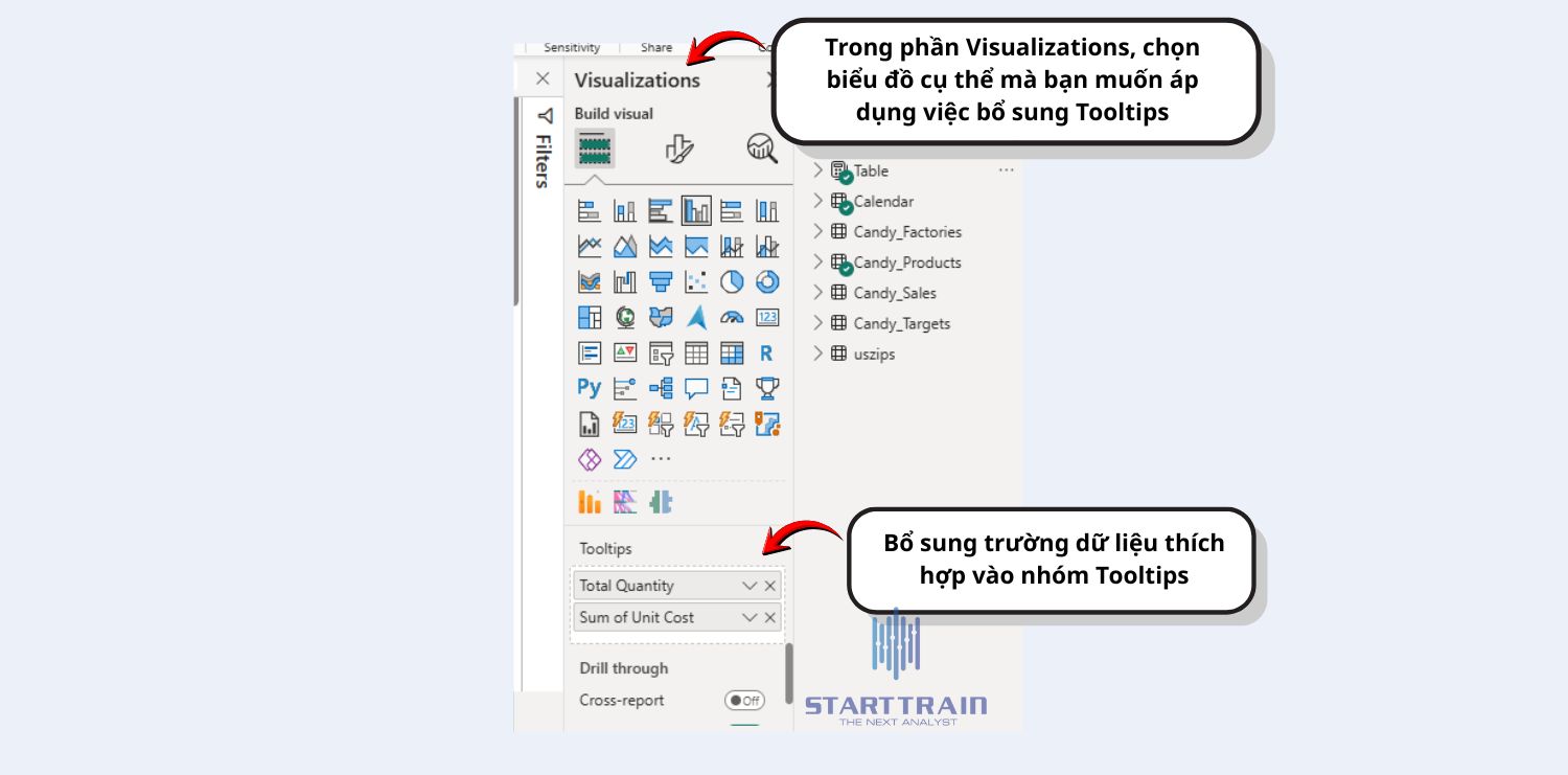 Tooltips trong Power BI