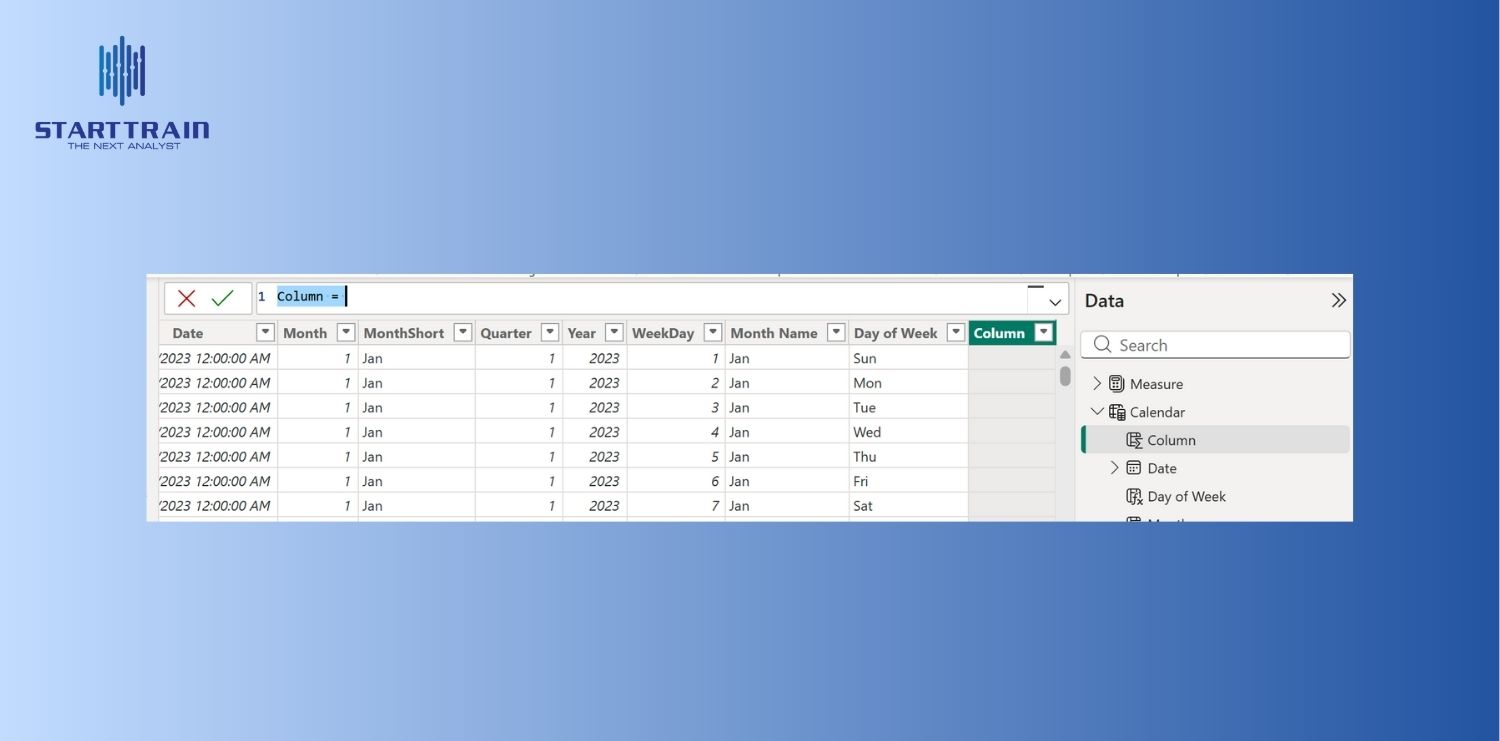 Power BI Calculated Column