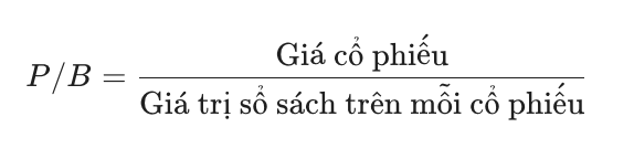 Chỉ số P/B (Price-to-Book Ratio)