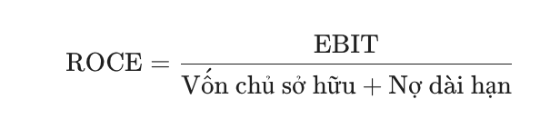 ROCE (Lợi nhuận tr&ecirc;n vốn sử dụng)