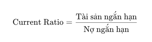Chỉ số thanh to&aacute;n hiện h&agrave;nh (Current Ratio)