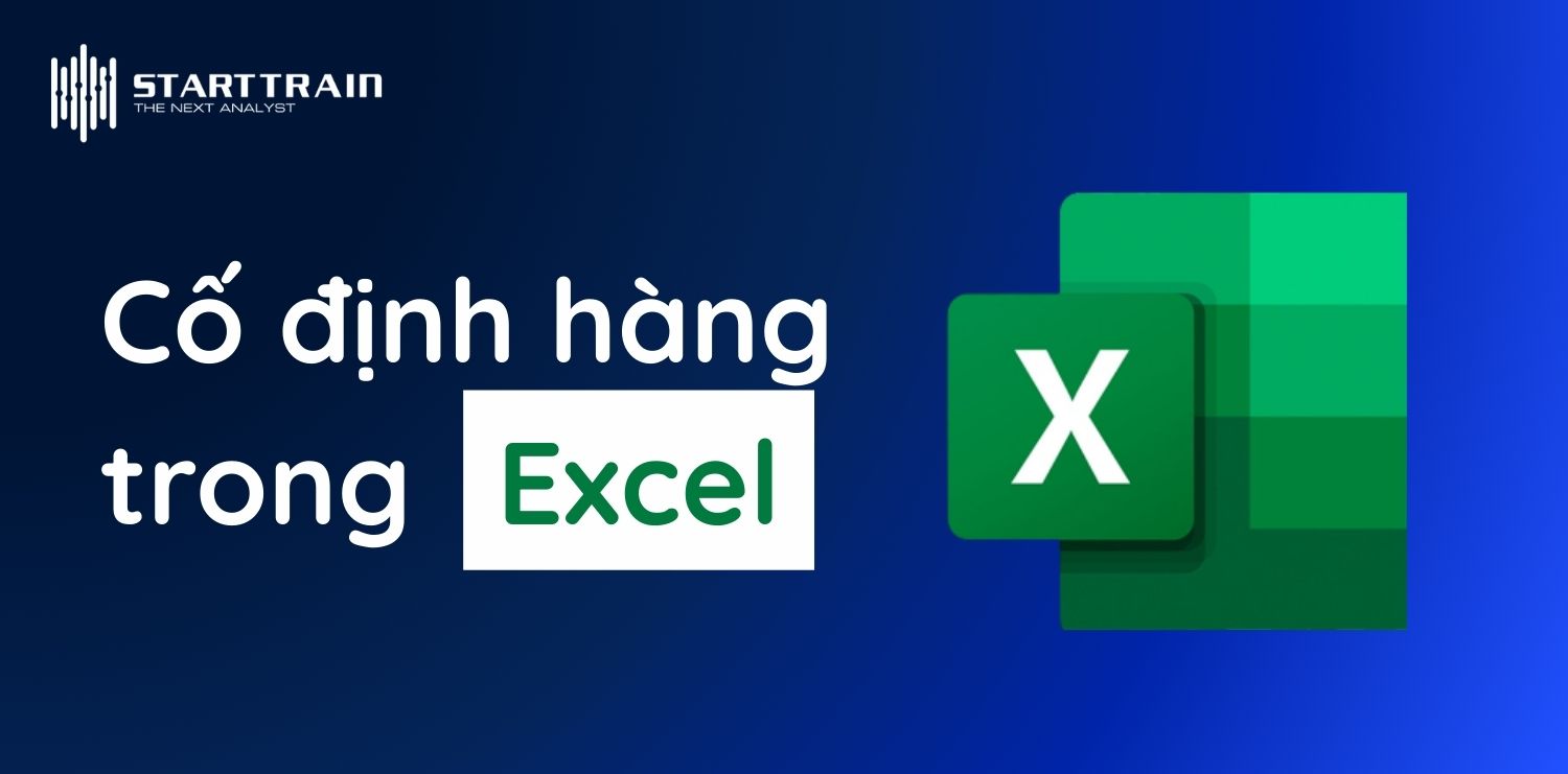 cố định hàng Excel