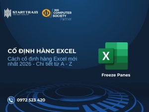 Cách cố định hàng Excel