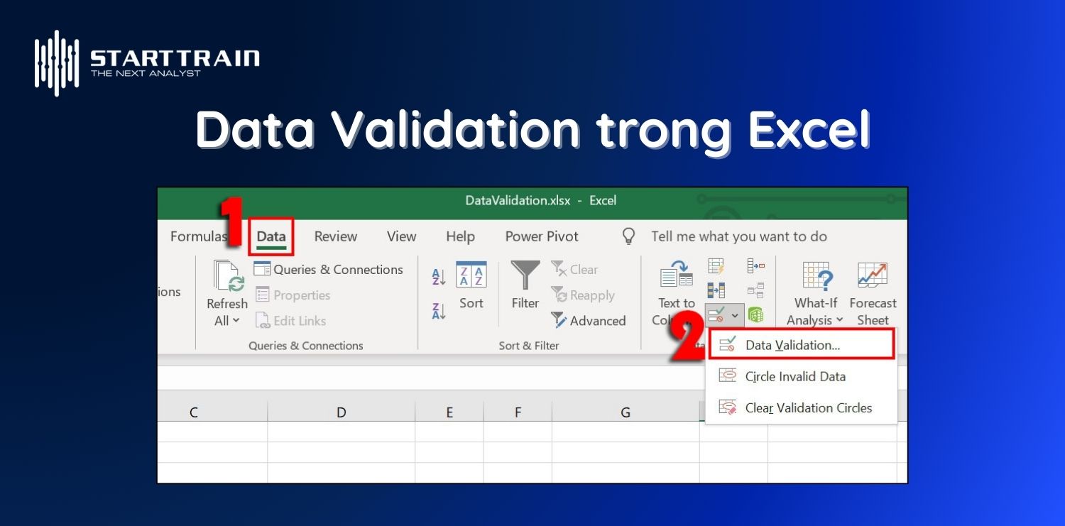 Cách sử dụng Data Validation trong Excel