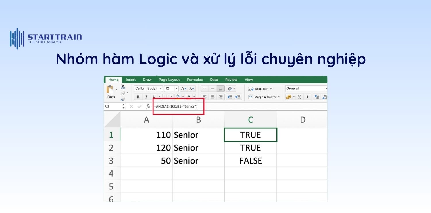 Nhóm hàm Logic và xử lý lỗi chuyên nghiệp