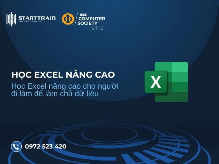 Học Excel nâng cao làm chủ hàm chuyên sâu, vẽ dashboard 77 Học Excel nâng cao