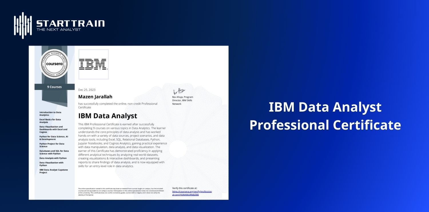 IBM Data Analyst Professional Certificate