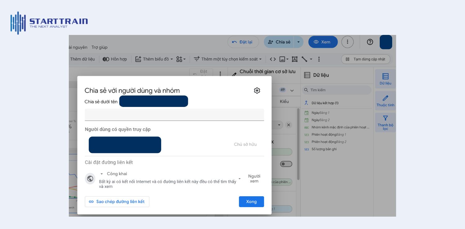 Hướng dẫn sử dụng Google Data Studio (Looker Studio)