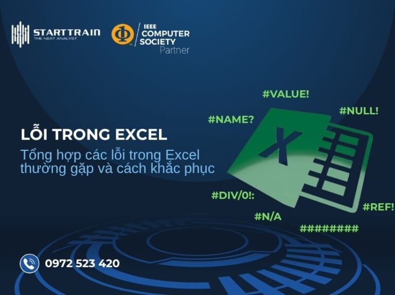 các lỗi trong Excel