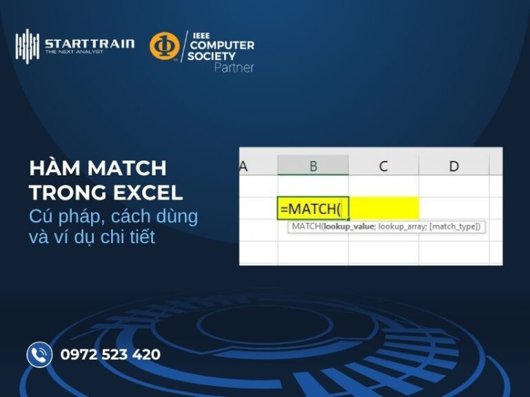 Hàm MATCH trong Excel