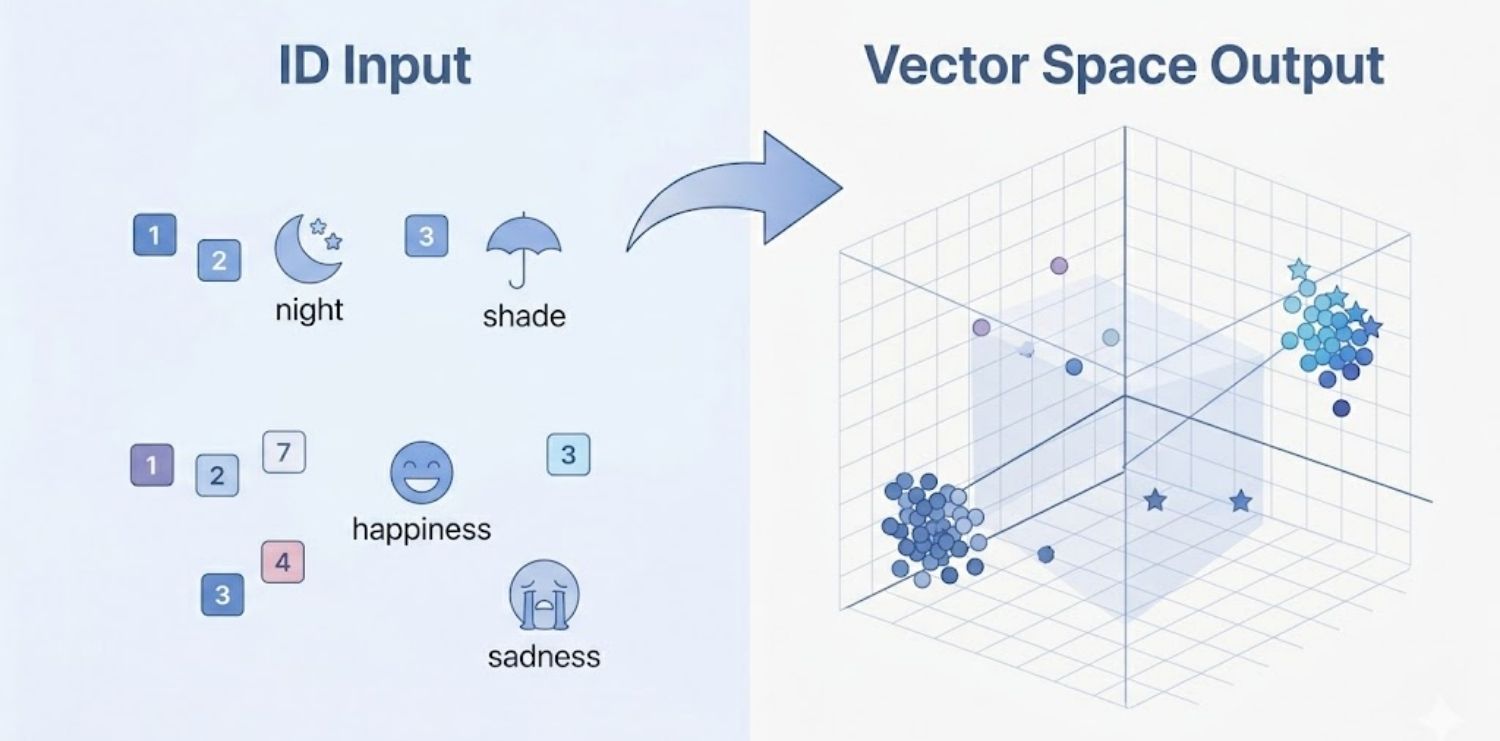 Bước 3: Embedding - Chuyển đổi sang không gian Vector