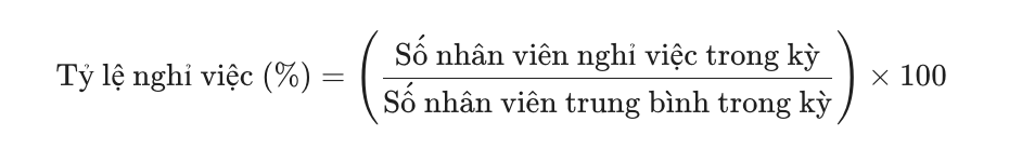 tỷ lệ nghỉ việc