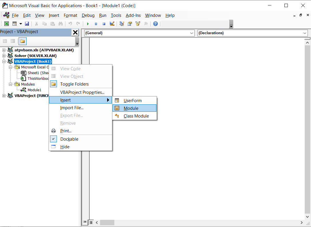 cách mở và sử dụng VBA Excel