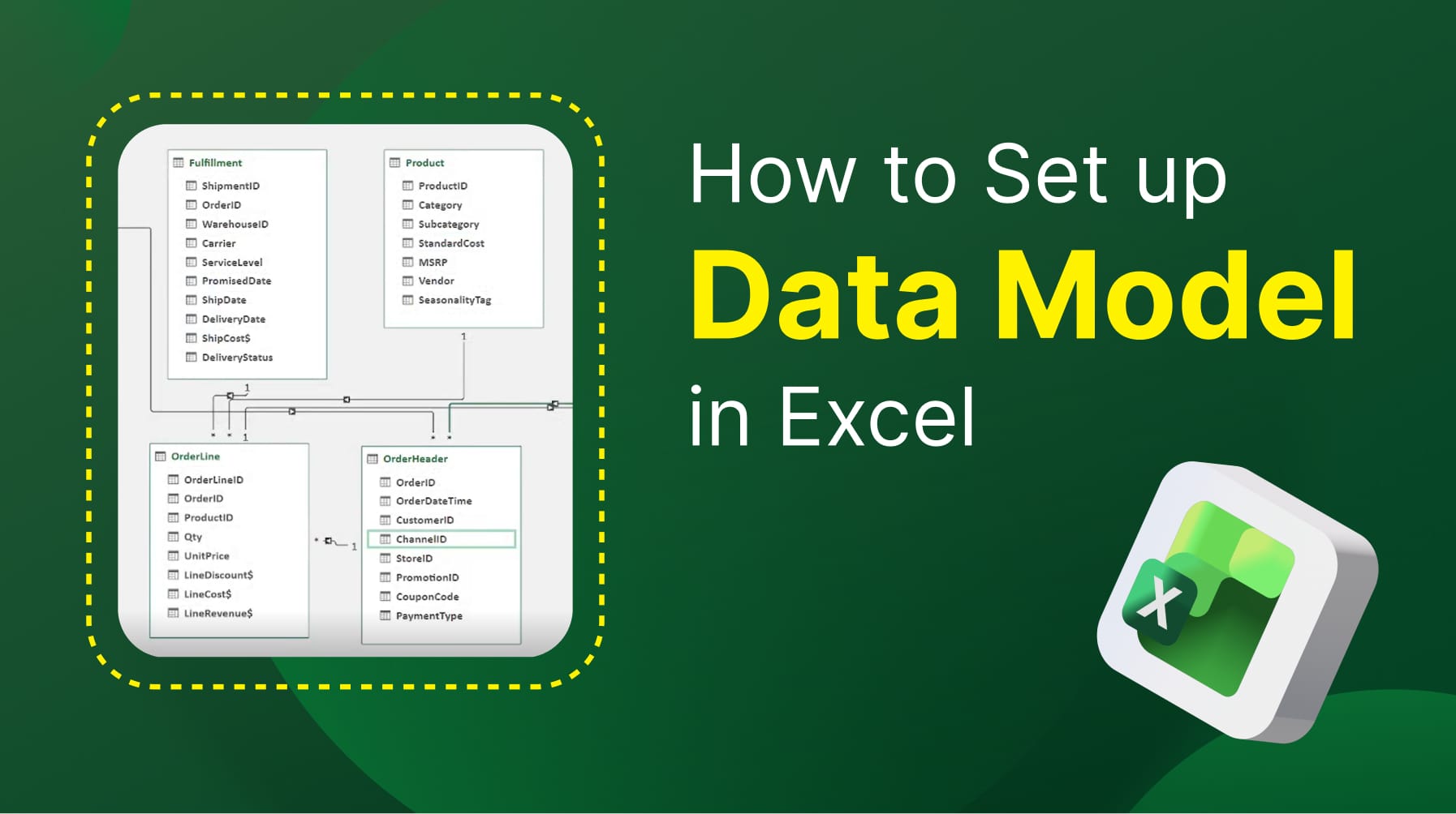 [Excel Tutorial 4] Cách tạo Data Model trong Excel