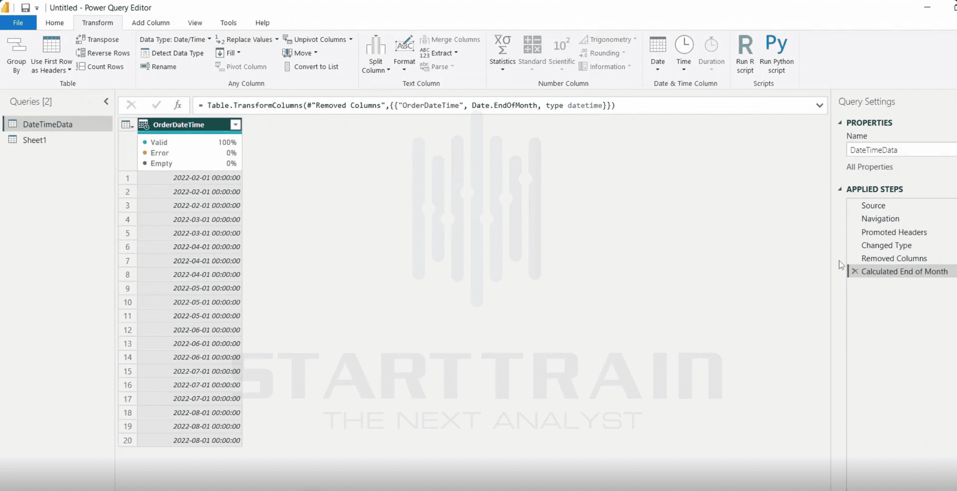 Date trong Power BI