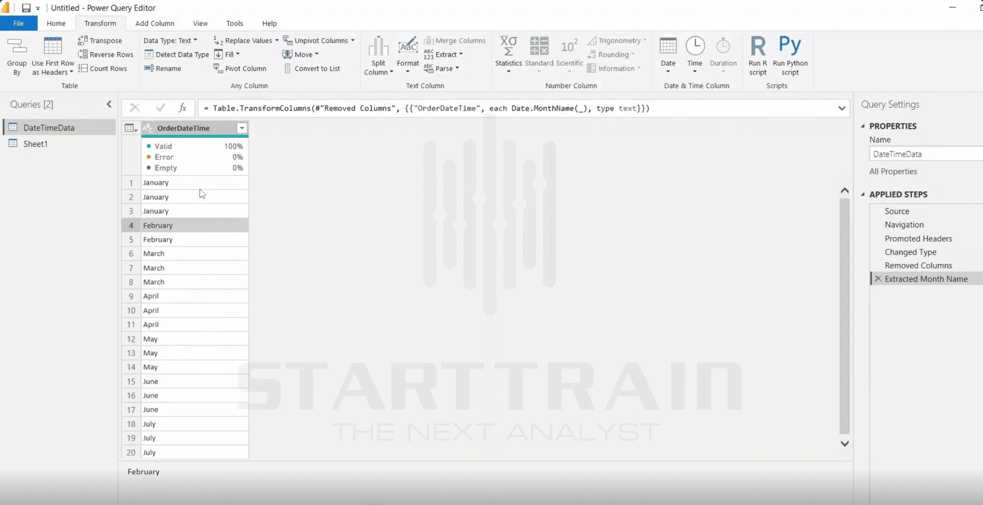 Date trong Power BI