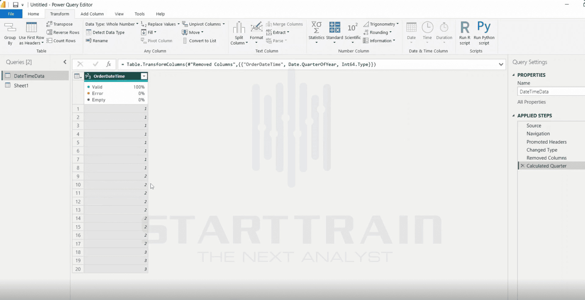 Date trong Power BI