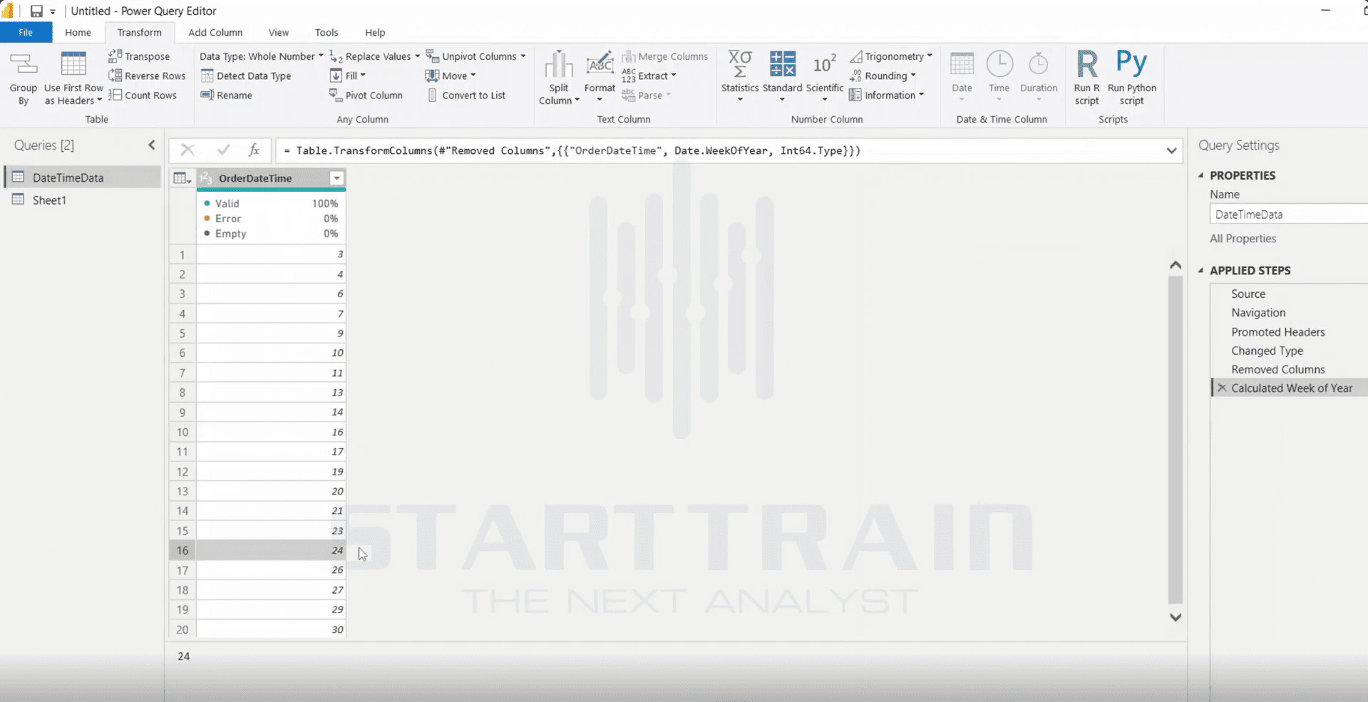 Date trong Power BI