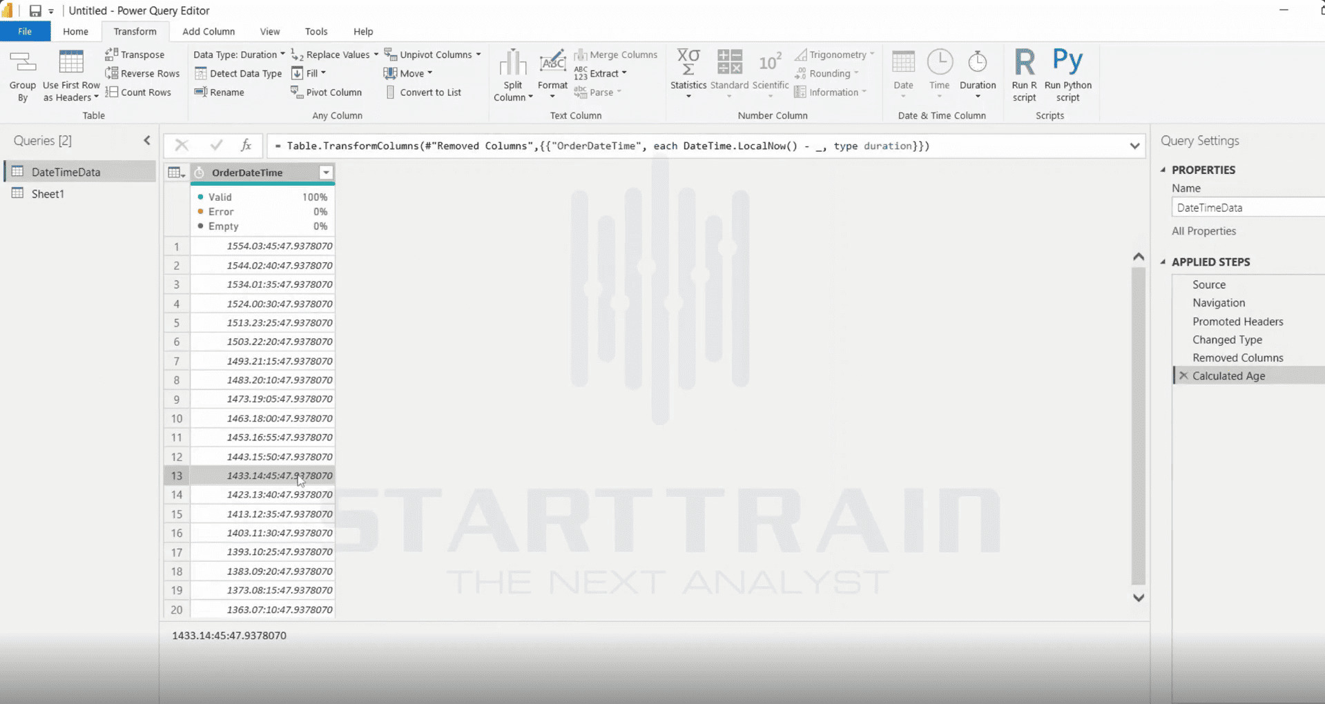 Date trong Power BI