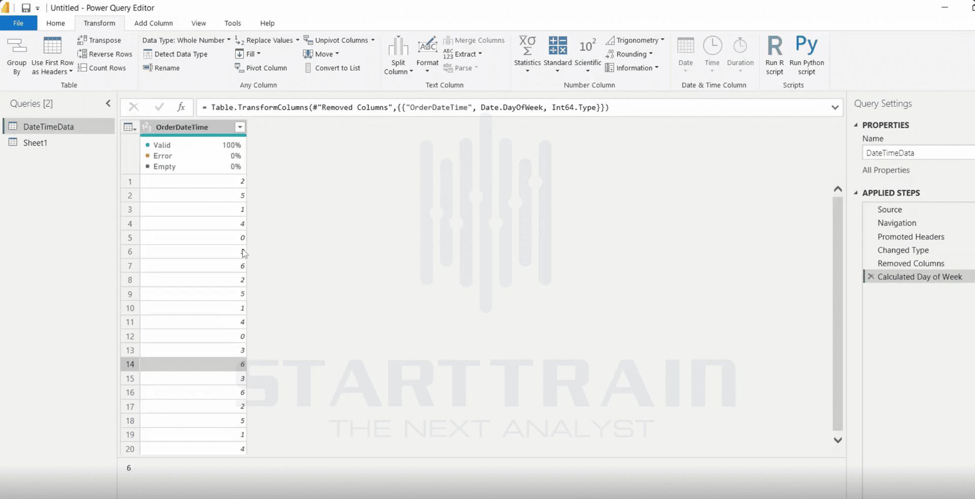 Date trong Power BI