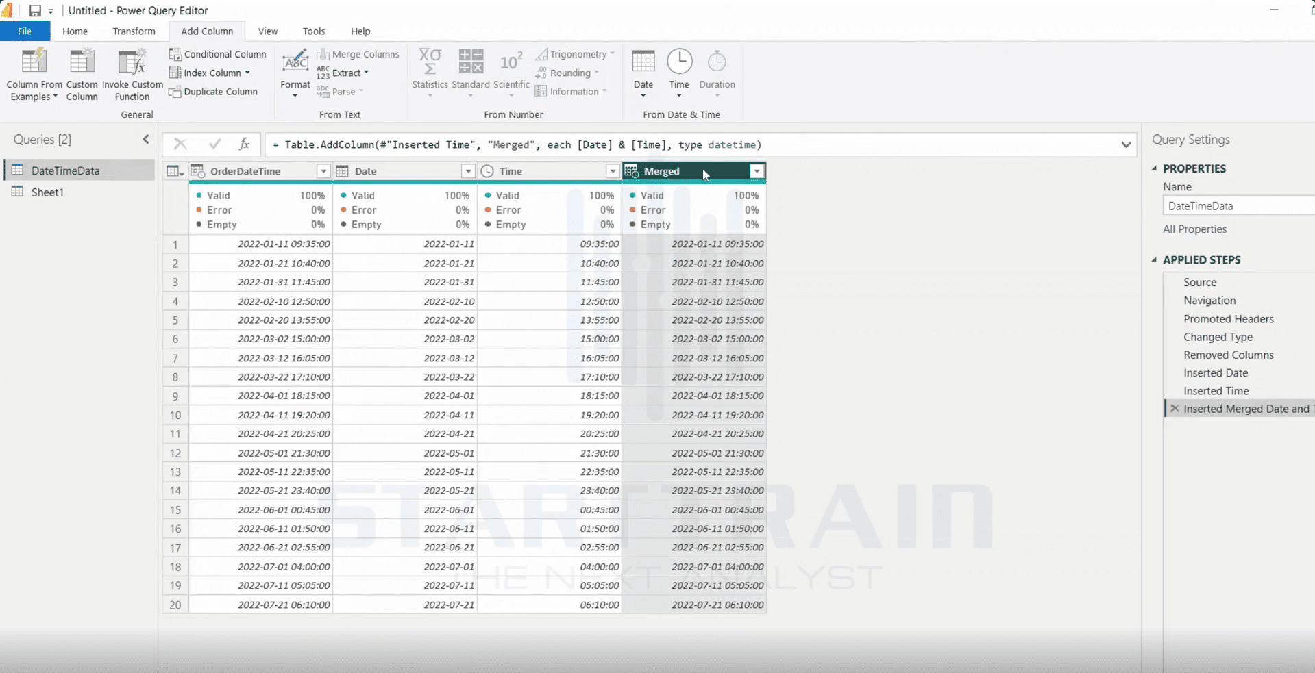 Date trong Power BI