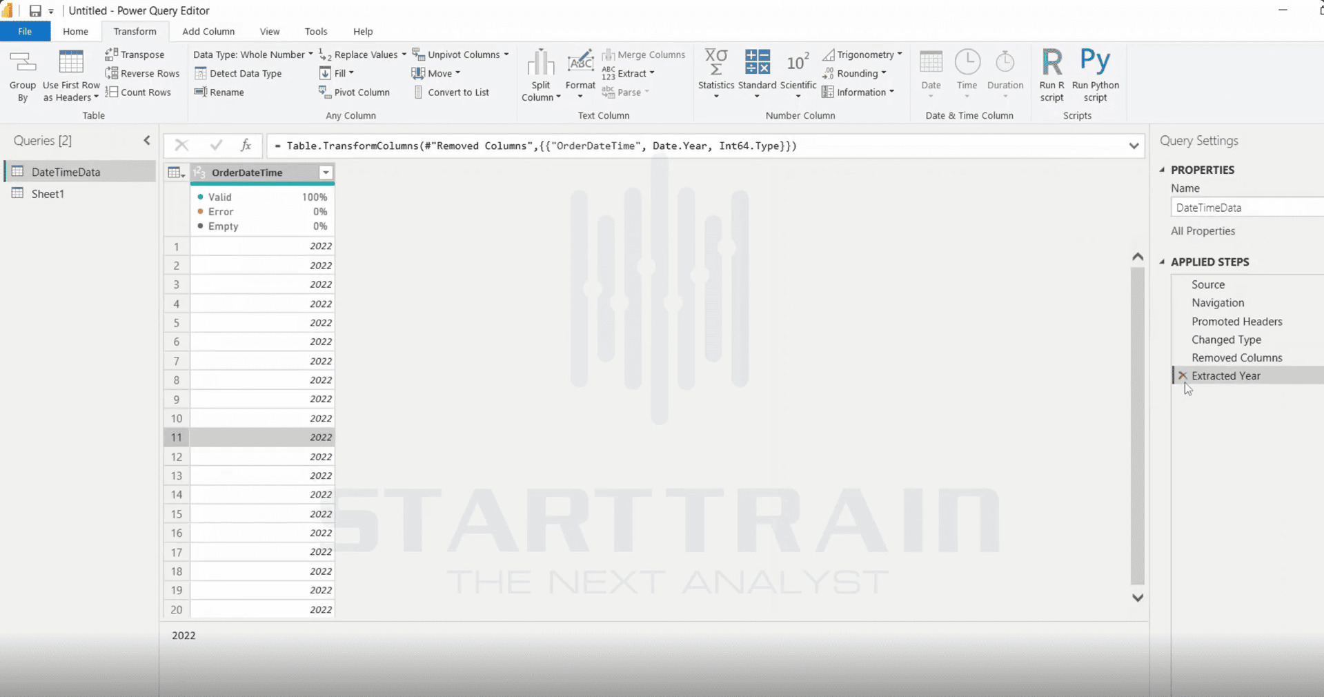 Date trong Power BI