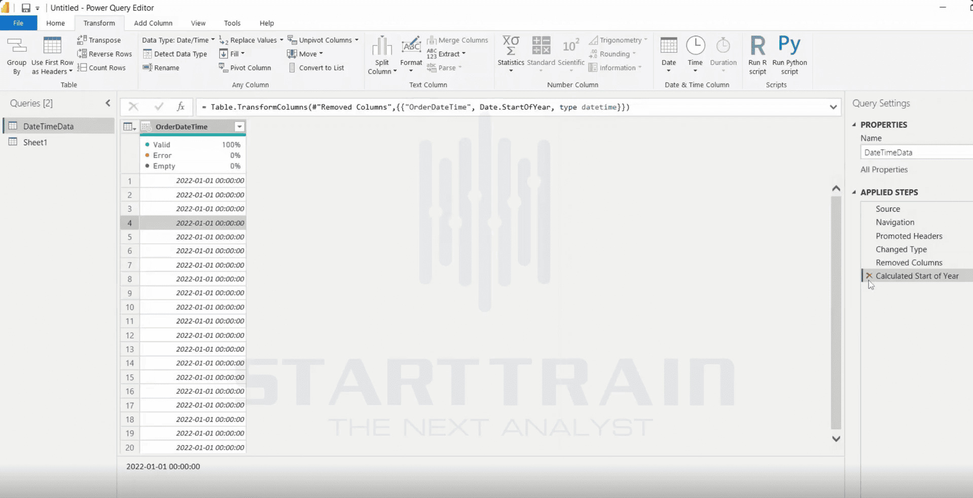 Date trong Power BI