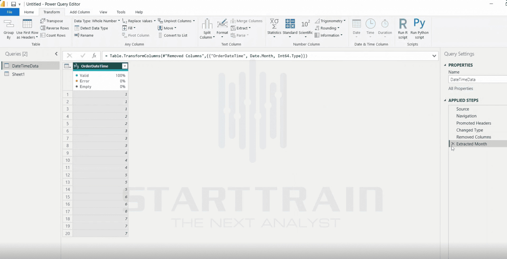 Date trong Power BI