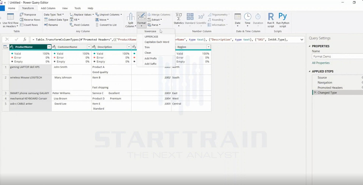 Format trong Power BI