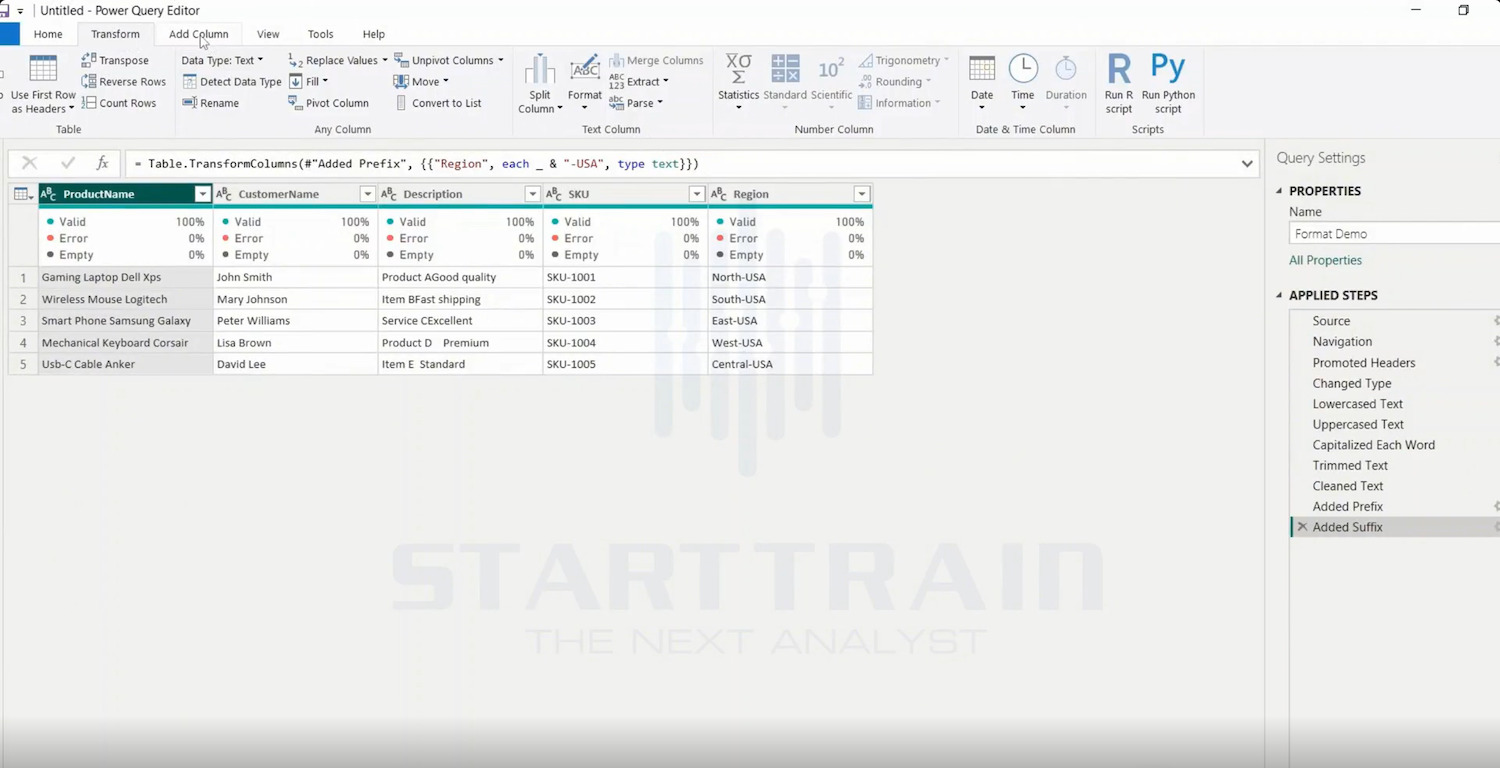 Format trong Power BI