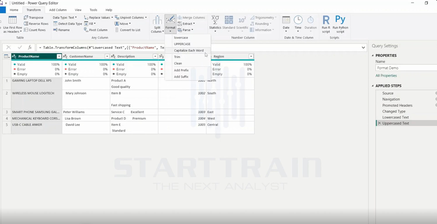 Format trong Power BI