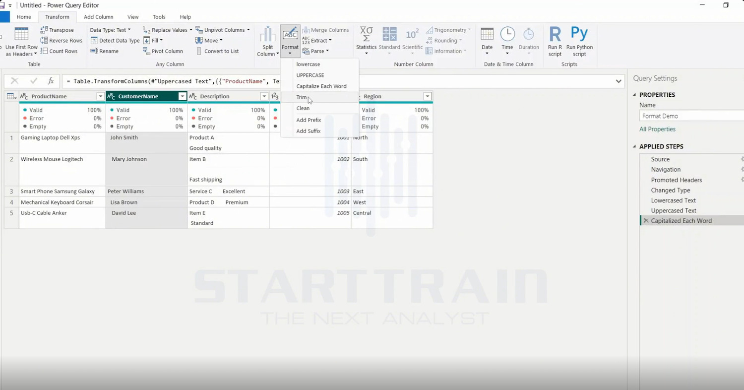 Format trong Power BI