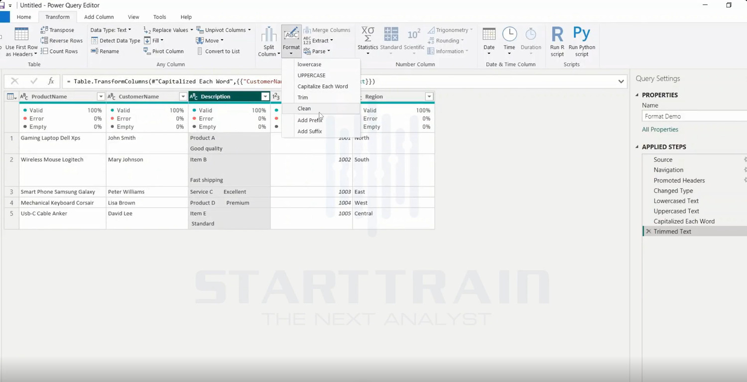 Format trong Power BI