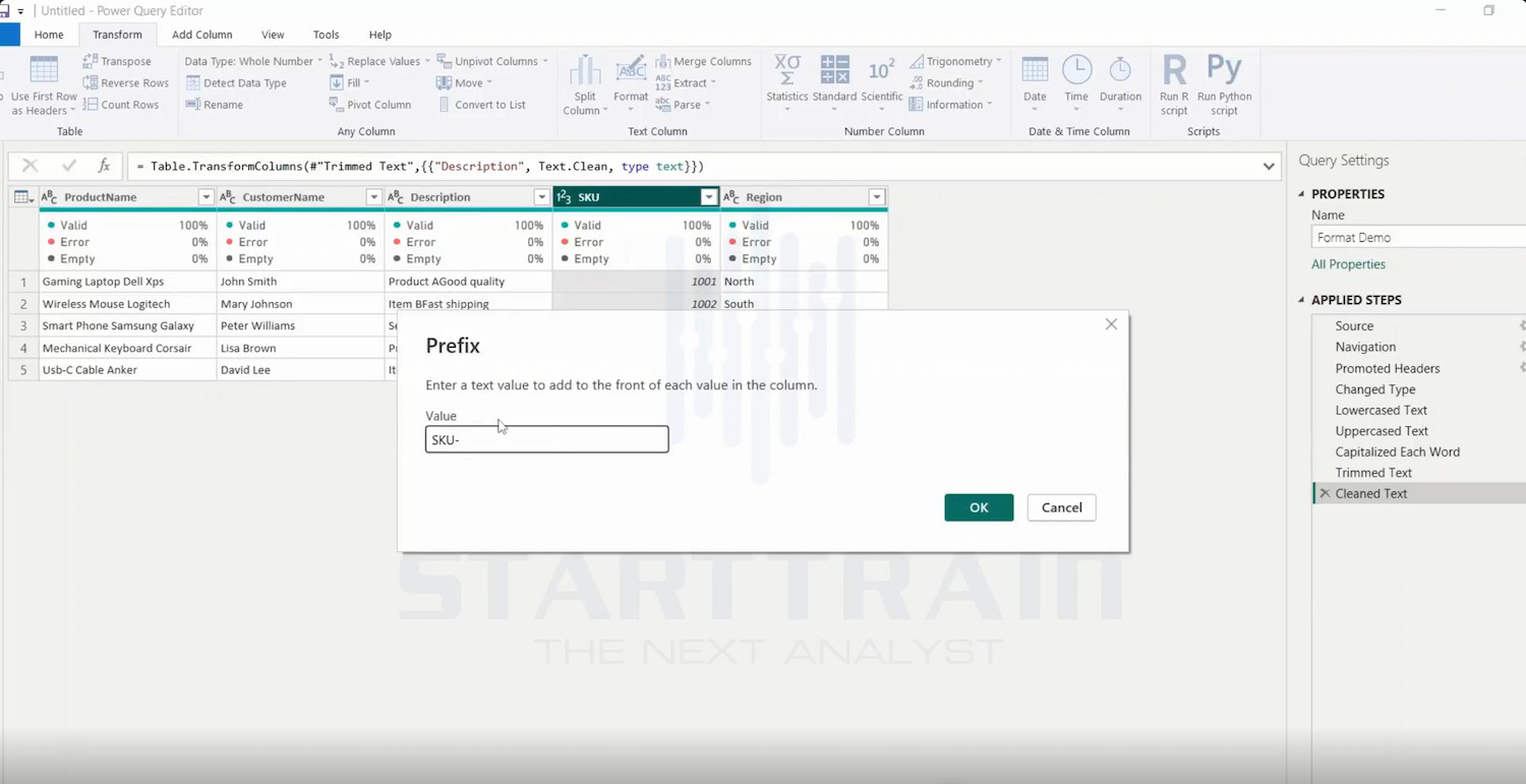Format trong Power BI