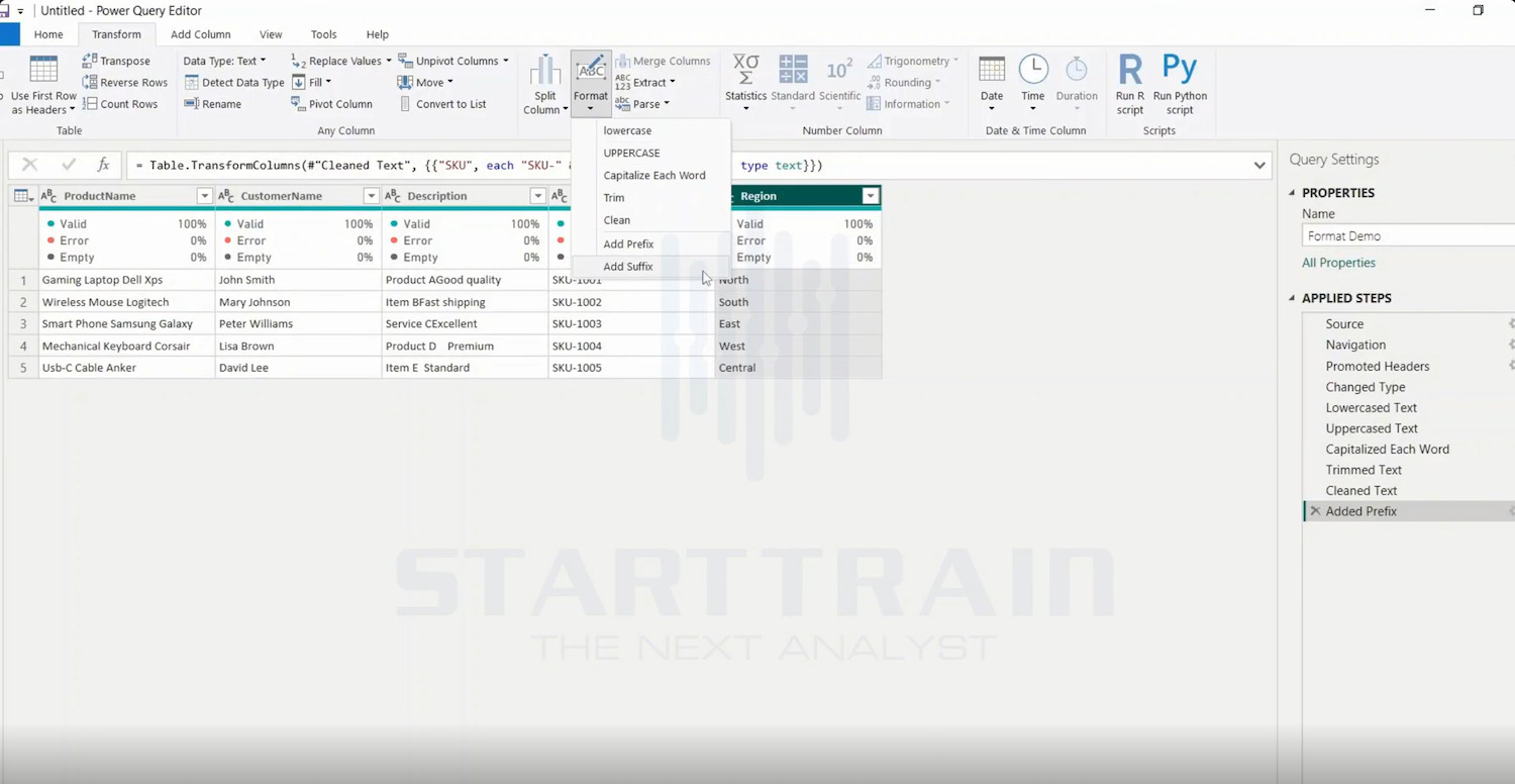Format trong Power BI