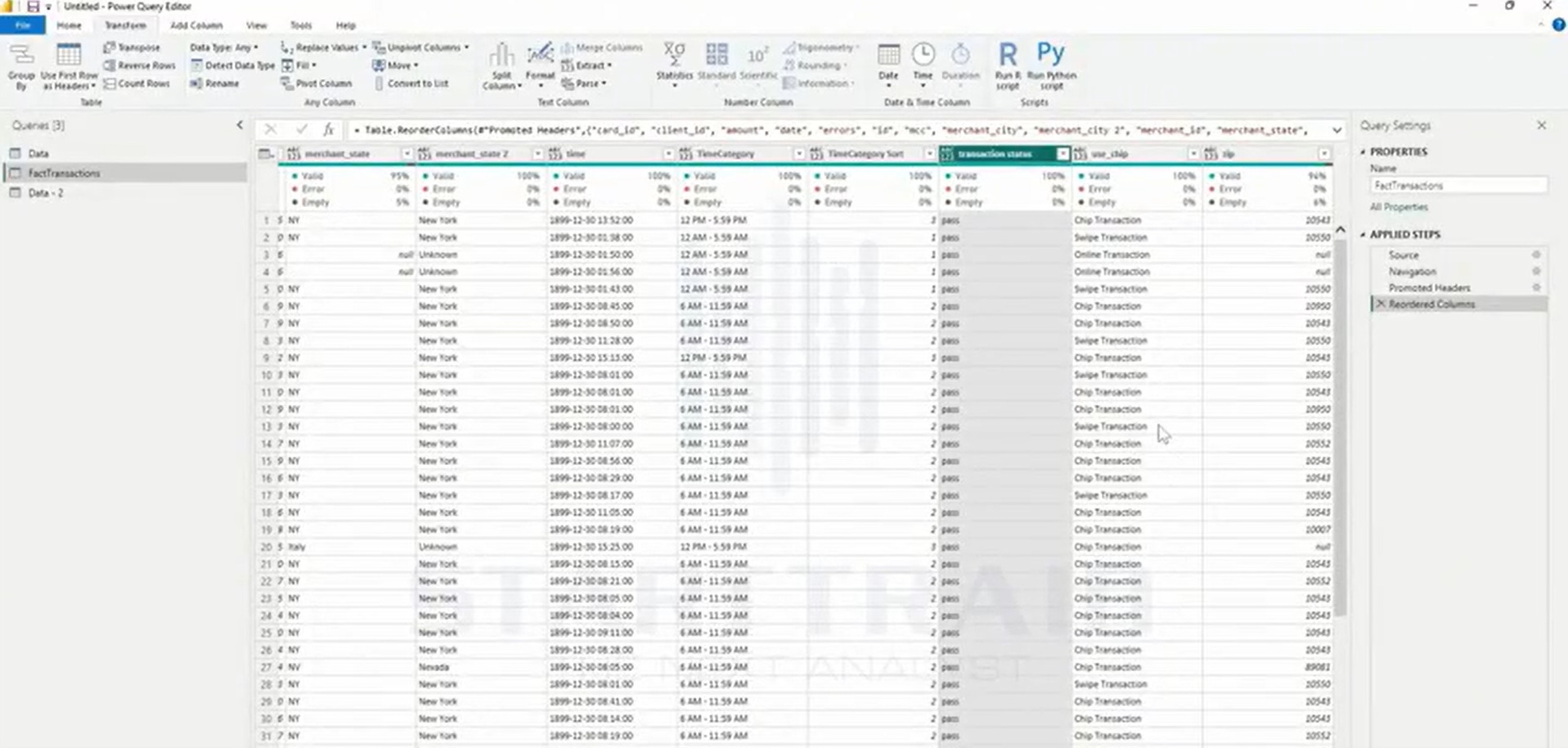 Chức năng Move trong Power BI