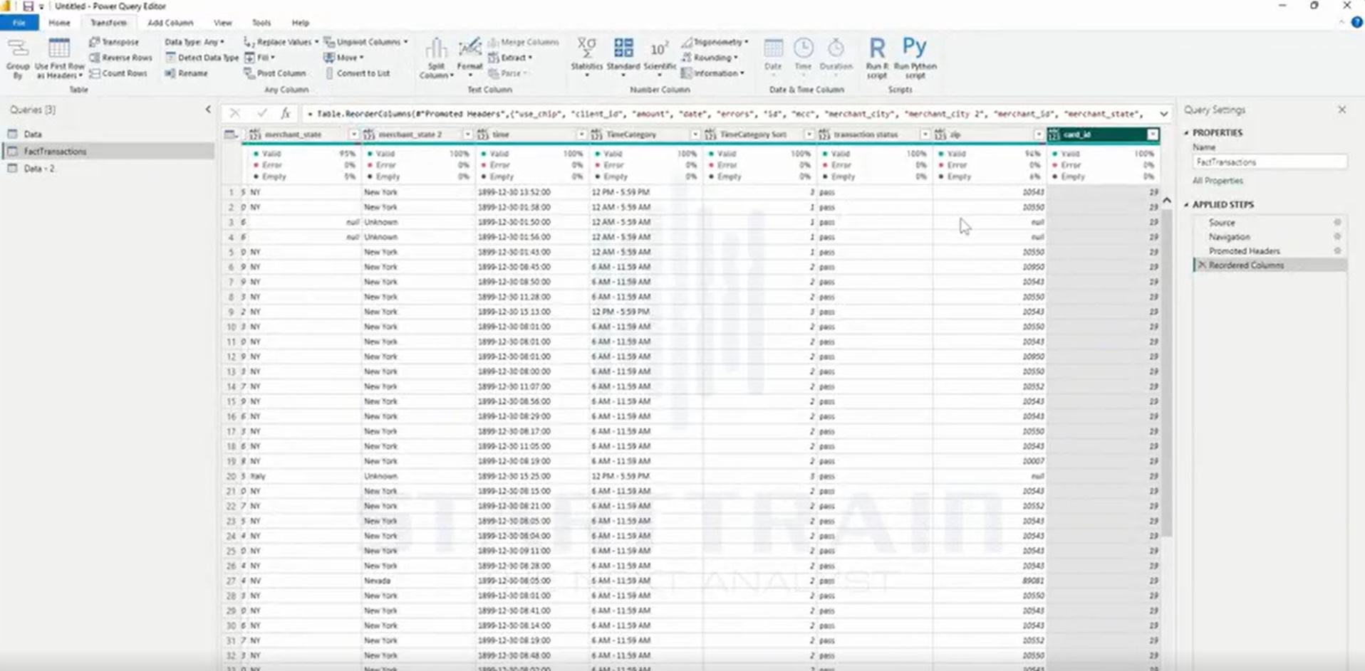 Chức năng Move trong Power BI
