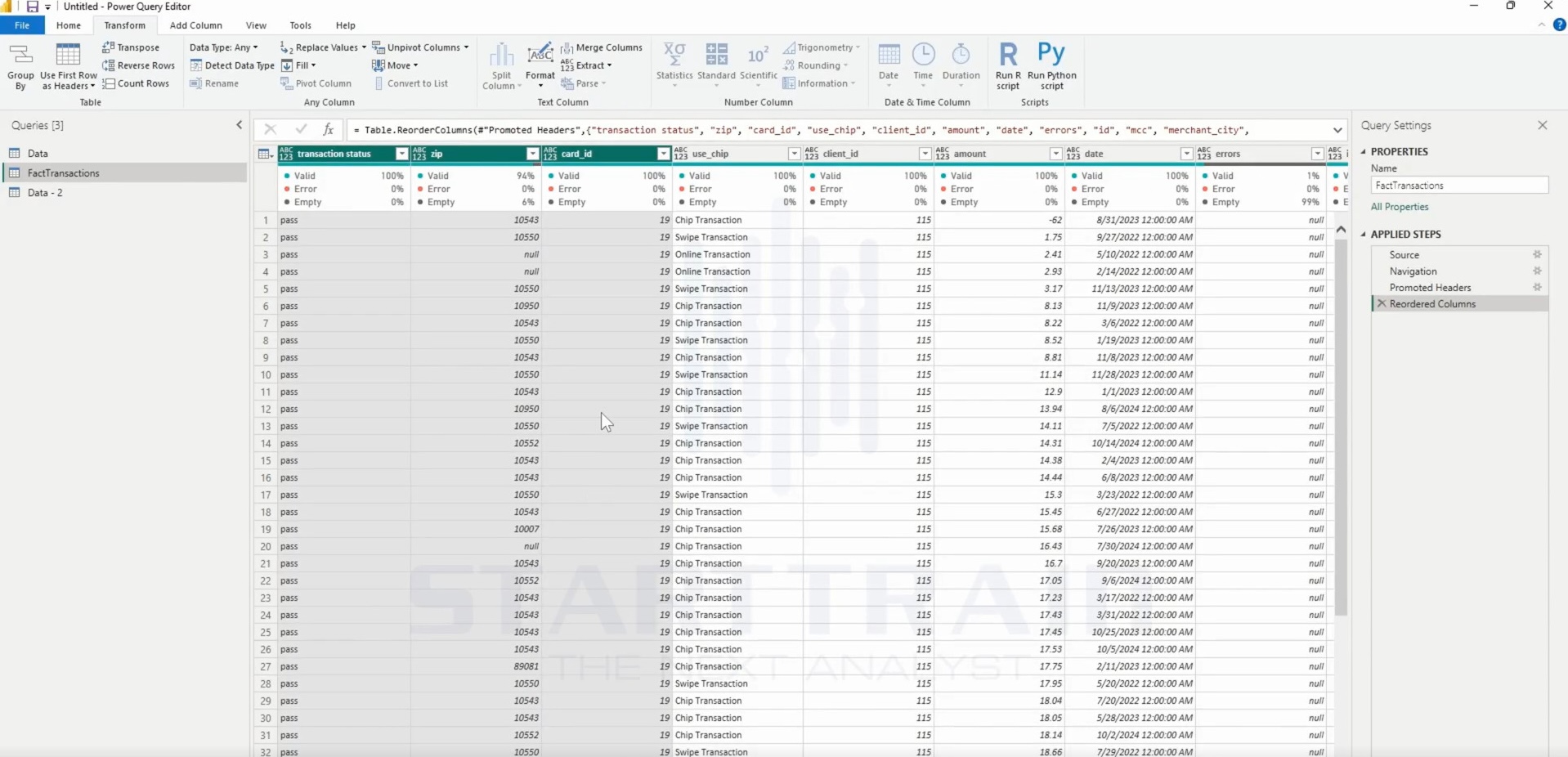 Chức năng Move trong Power BI
