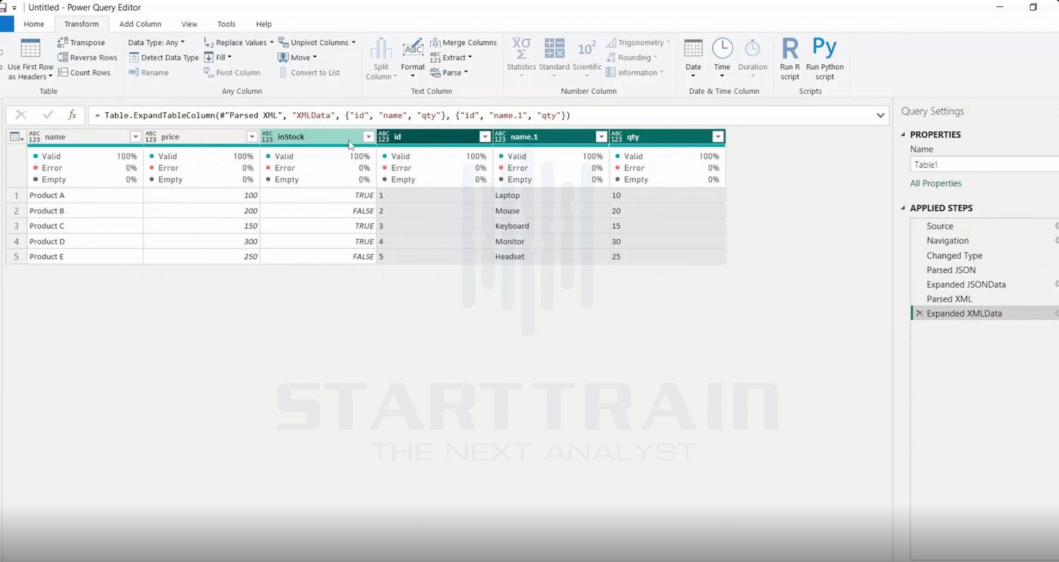 Parse trong Power BI
