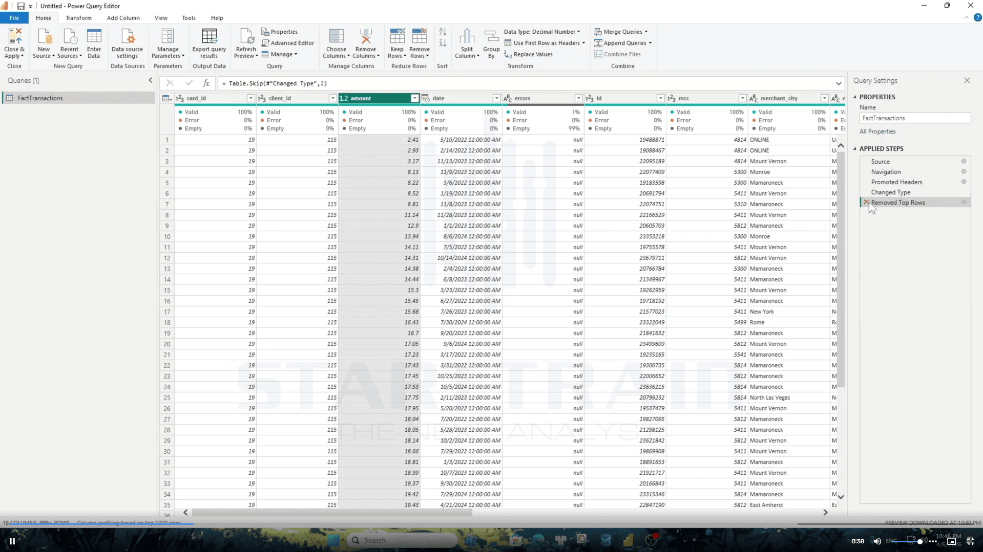 Remove Rows