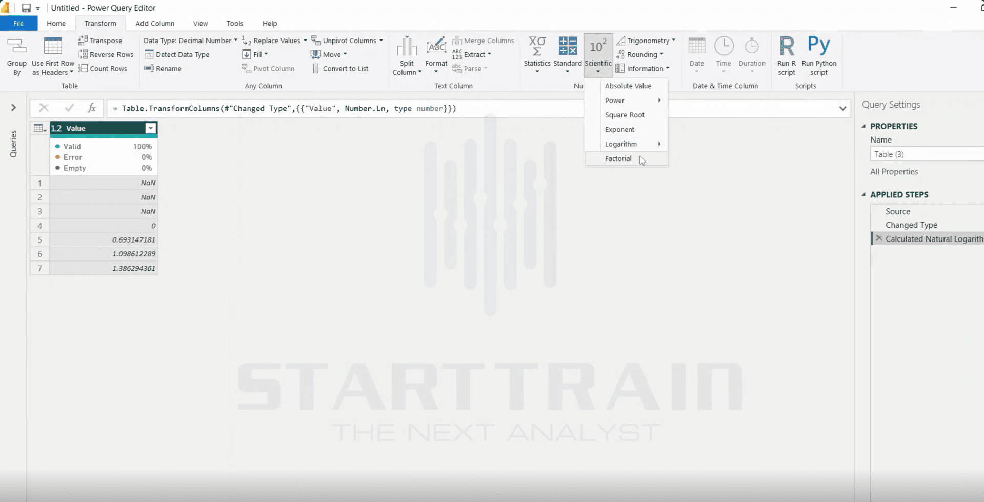Scientific trong Power BI