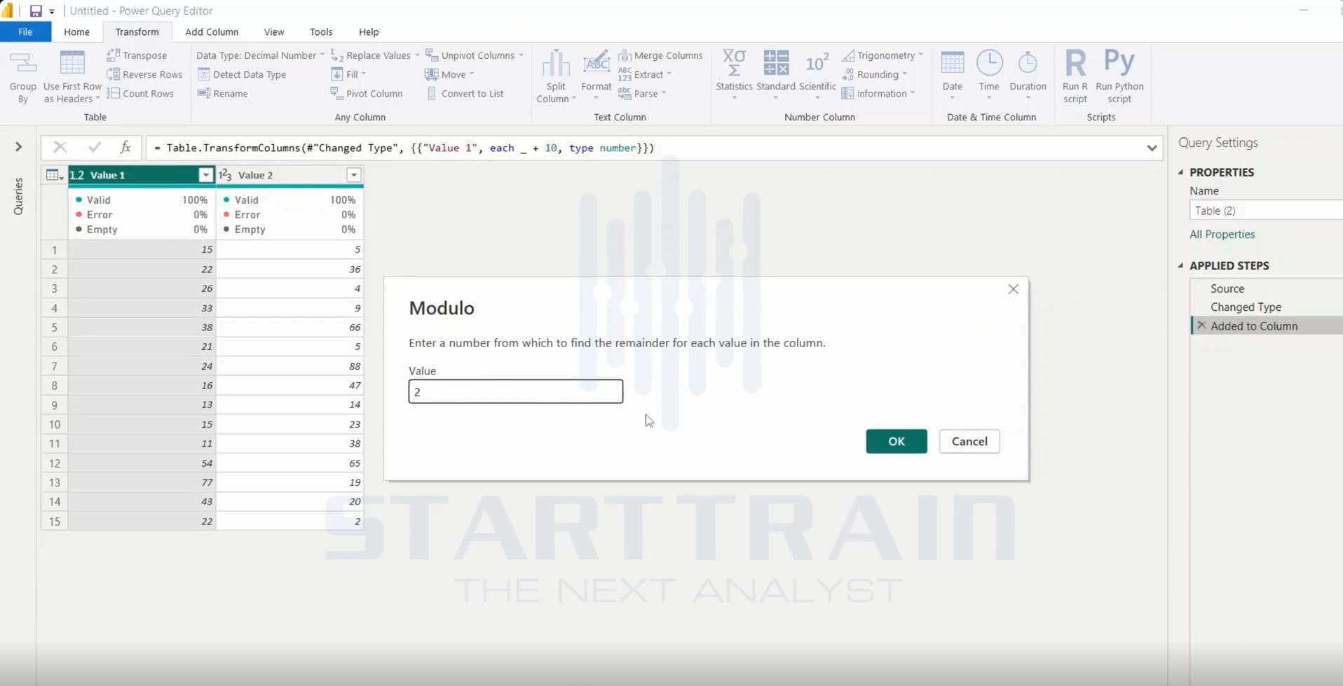 Standard trong Power BI